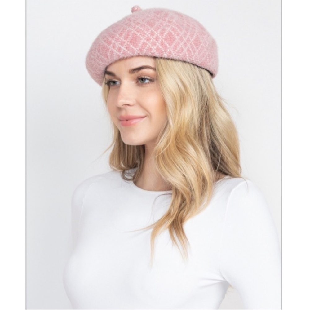 Pink Beret hat